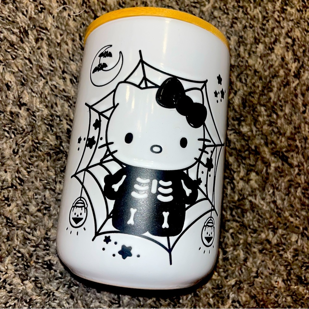 Hello kitty skeleton cookie jar